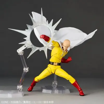 Amazing Yamaguchi Revoltech One Punch Man Saitama Action Figure